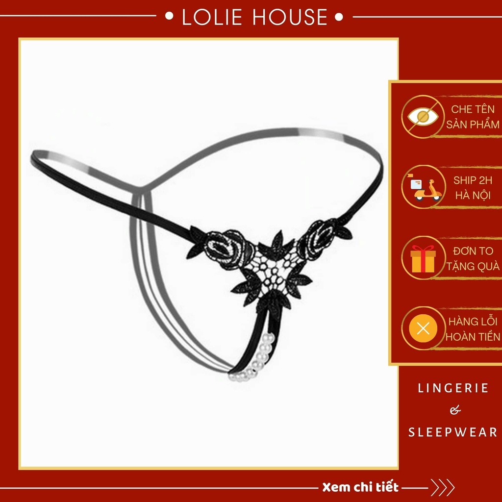 Quần lót lọt khe xẻ đáy không đáy phối ren sexy hở đáy gợi cảm dành cho nữ LOLIE HOUSE - LK16 | BigBuy360 - bigbuy360.vn