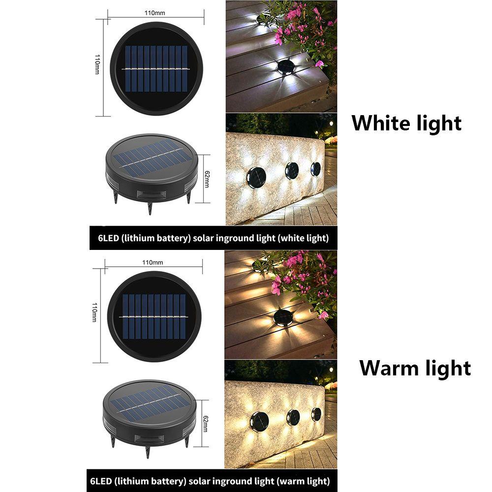 KUNHEV Set 4 Đèn Gắn Tường Trang Trí Sân Vườn Cảm Biến Tự Động Chạy Năng Lượng Mặt Trời
