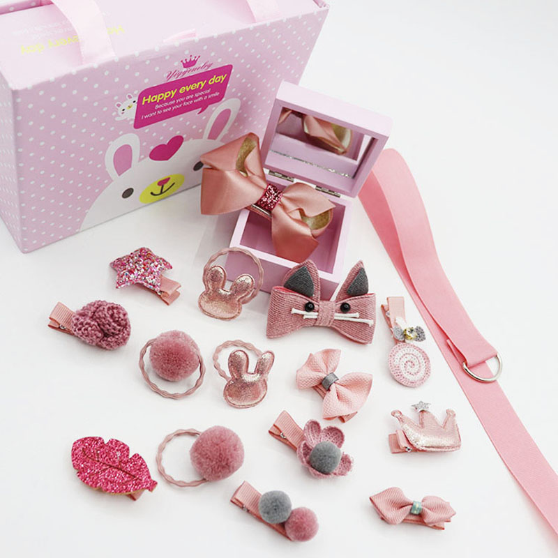 Set 18 kẹp tóc đáng yêu hợp thời trang dành cho bé gái