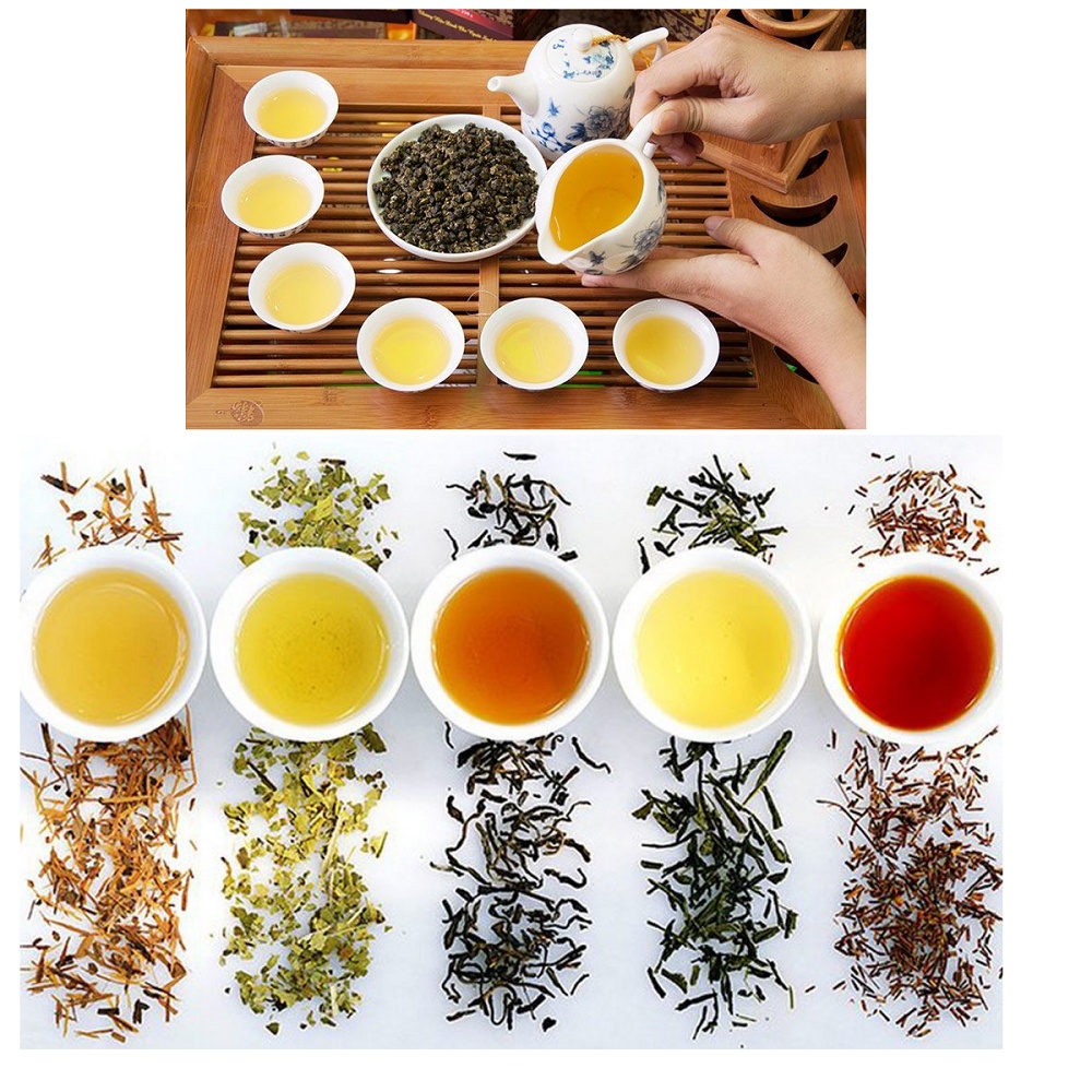 Trà Thiết Quan Âm, Đại Hồng Bào, Kim Tuấn Mi, Hồng Trà Tiểu Chủng (nguyên Túi 25 gói nhỏ)