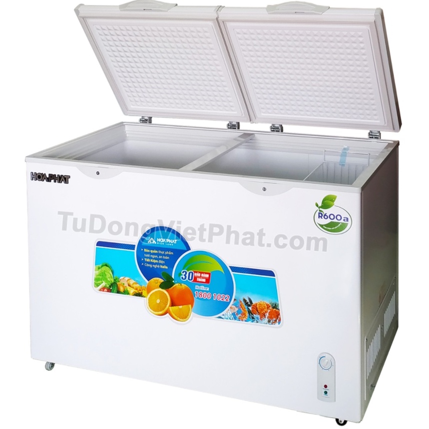 HCF 666S1N2  - MIỄN PHÍ CÔNG LẮP ĐẶT- Tủ đông Hòa Phát HCF 666S1N2, 352l 1 ngăn đông dàn nhôm