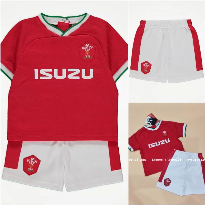 Bộ cộc thể thao baby GEOGRE_UK chính hãng sz 6-9m, 9-12m, 12-18m