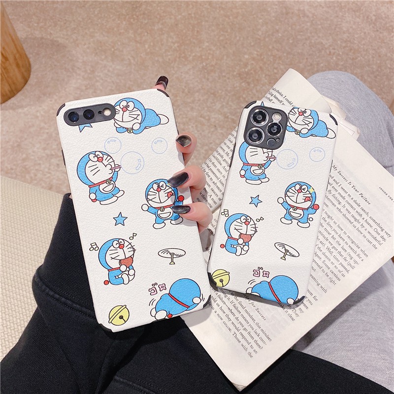Ốp điện thoại lụa họa tiết doraemon cho Iphone 12 Pro Max 12 Mini 11 Pro Max Xs Max Xr 6 6s 7 8 Plus Redmi 8 Note 8 Pro | BigBuy360 - bigbuy360.vn