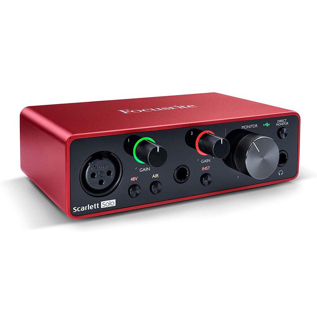 [GIÁ TỐT] Soundcard Focusrite Scarlett Solo gen 3 thu âm chuyên nghiệp, idol cctalk, bigo, livestream bán hàng online