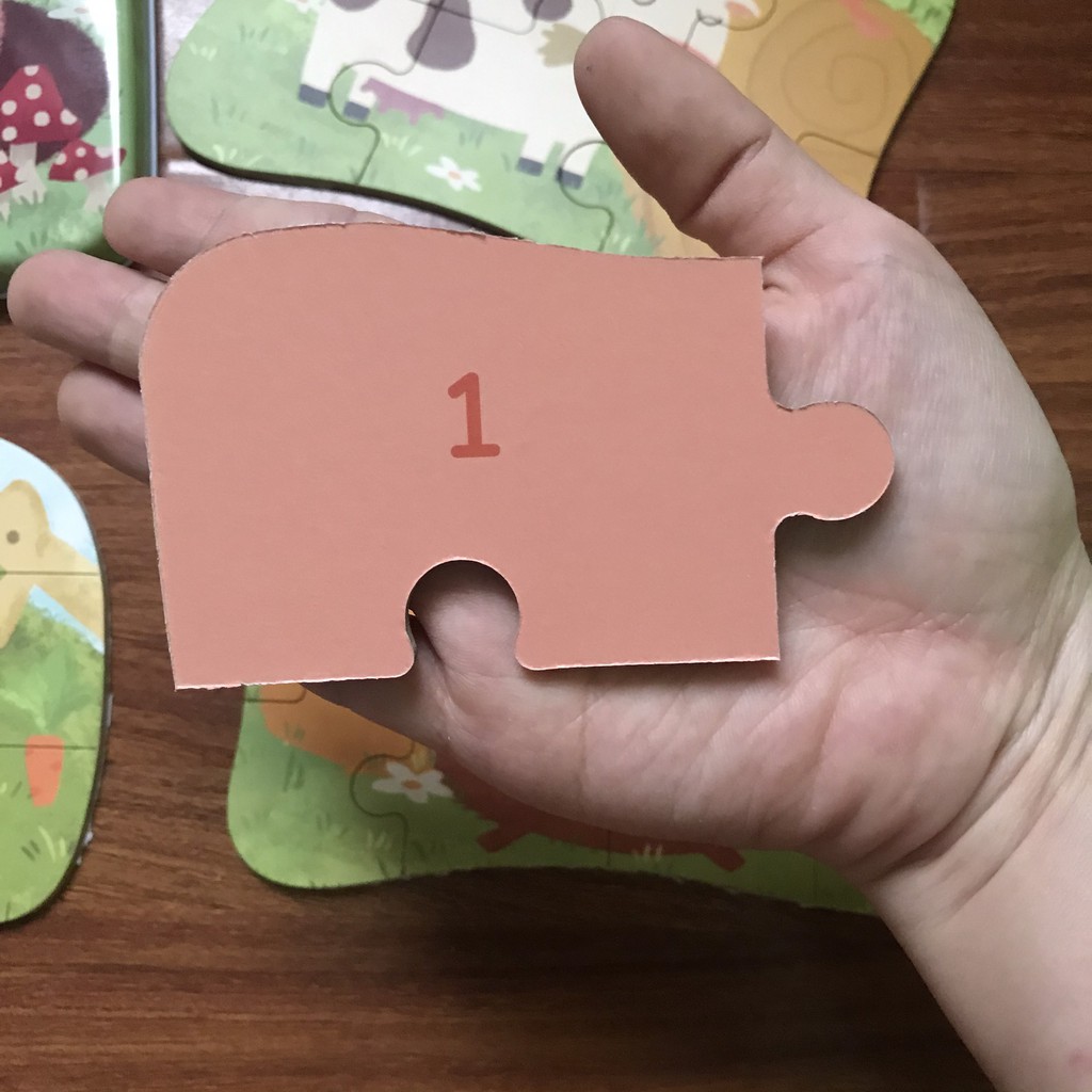 Xếp hình gỗ 4-12 mảnh đồ chơi Simba xếp hình hộp thiếc nhiều chủ đề cho bé