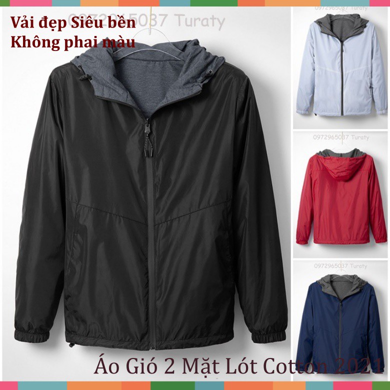 Áo Gió 2 Mặt Lót Cotton Mát Lạnh, Hàng Xuất Hàn, Dành Cho Cả Nam và Nữ webershop9 | BigBuy360 - bigbuy360.vn