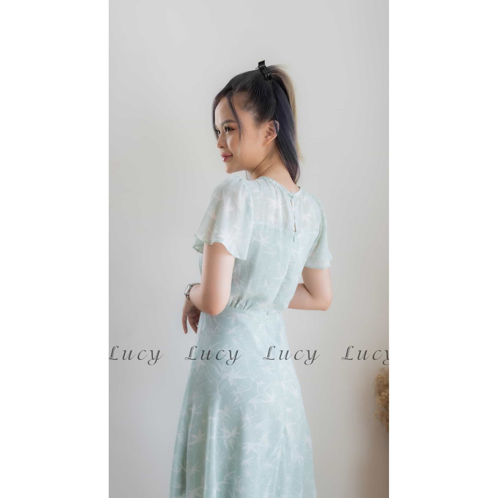 Đầm nữ dáng xoè voan hoạ tiết Lembra 8009 Váy Lucy | BigBuy360 - bigbuy360.vn