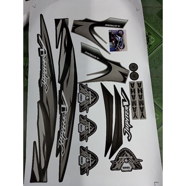 Tem rời jupiter V limit dán xe đen