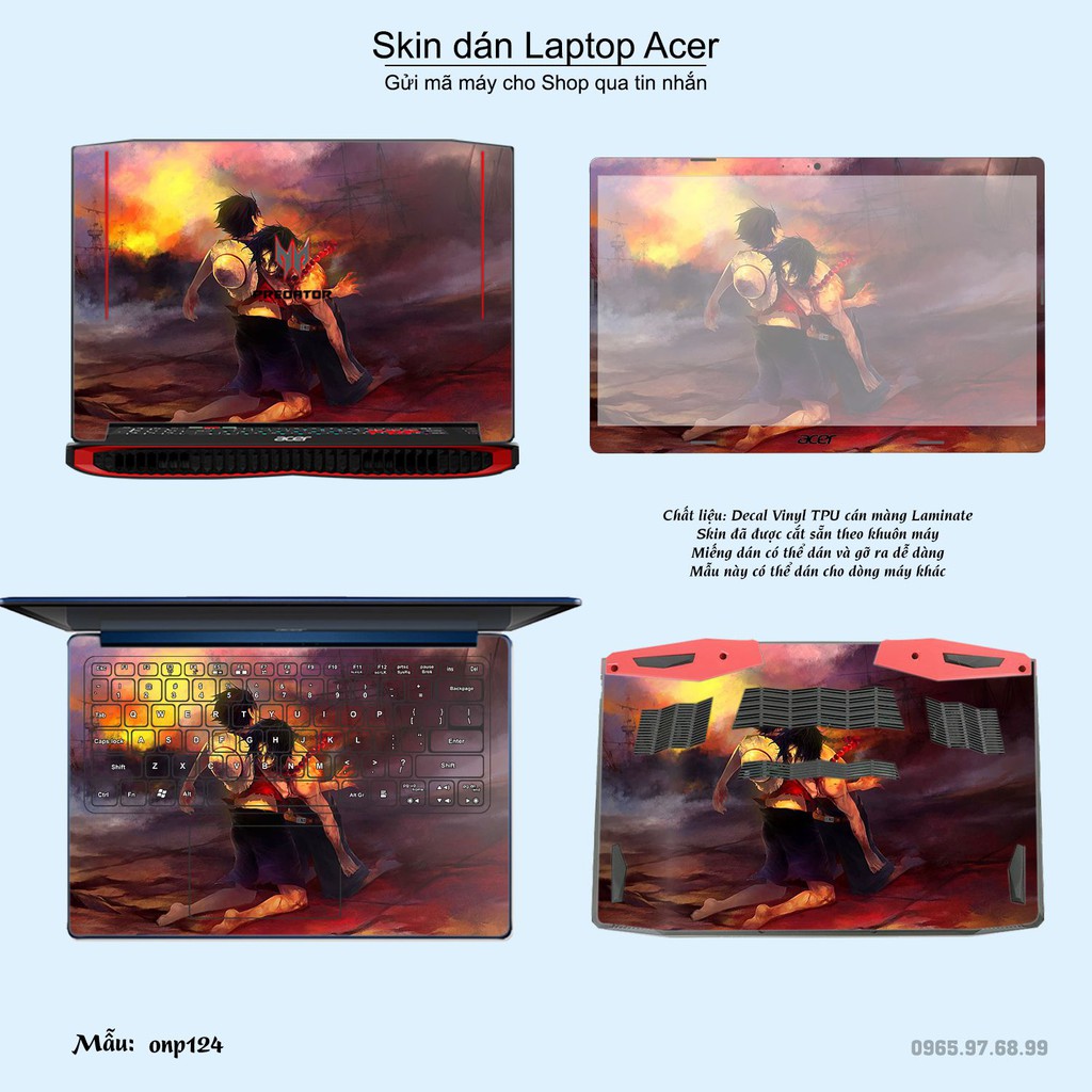 Skin dán Laptop Acer in hình One Piece _nhiều mẫu 14 (inbox mã máy cho Shop)