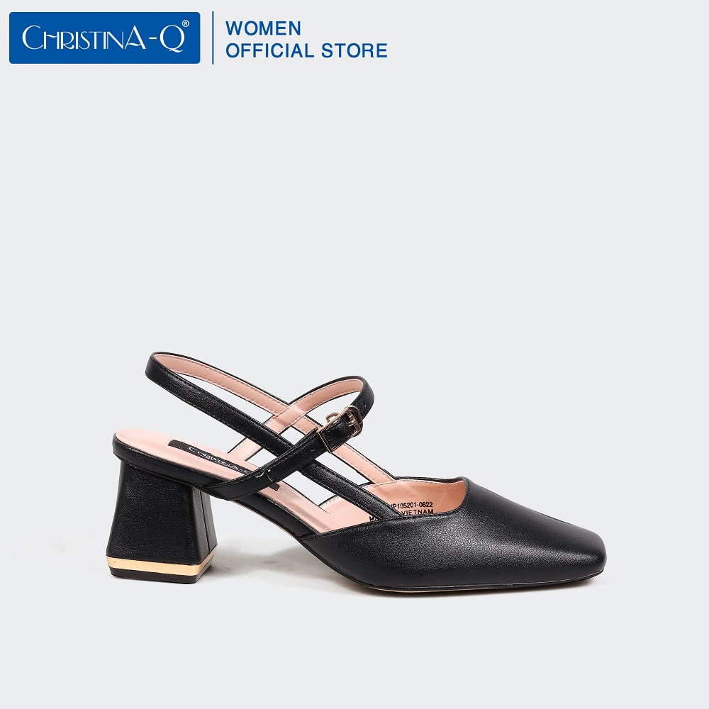 Giày nữ cao gót bít mũi vuông ChristinA-Q GBV080