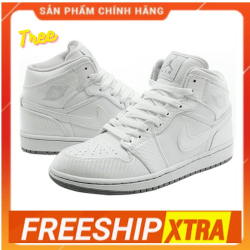 🌟 FREESHIP🌟 Giày Nike Jordan 1 - Thể thao Sneaker màu trắng cổ cao