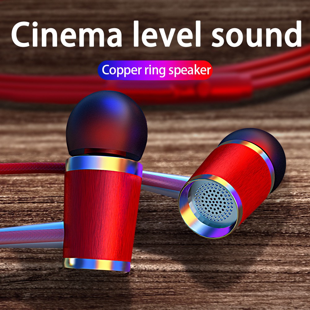 Tai Nghe Nhét Tai Jack 3.5mm Bằng Kim Loại Âm Thanh HIFI HD Giảm Ồn Chuyên Dụng
