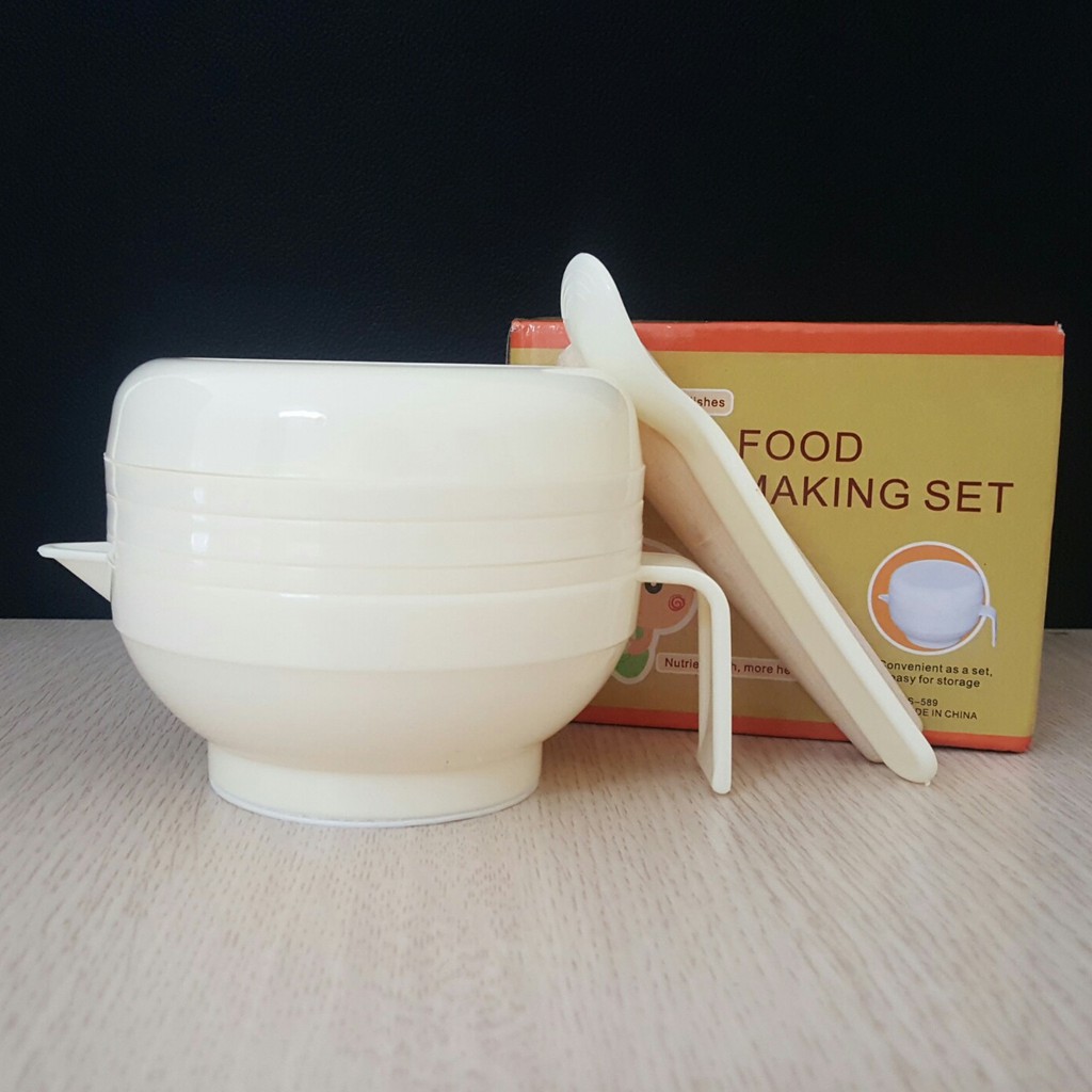 Bộ chế biến đồ ăn dặm 7 chi tiết kiểu nhật cho bé