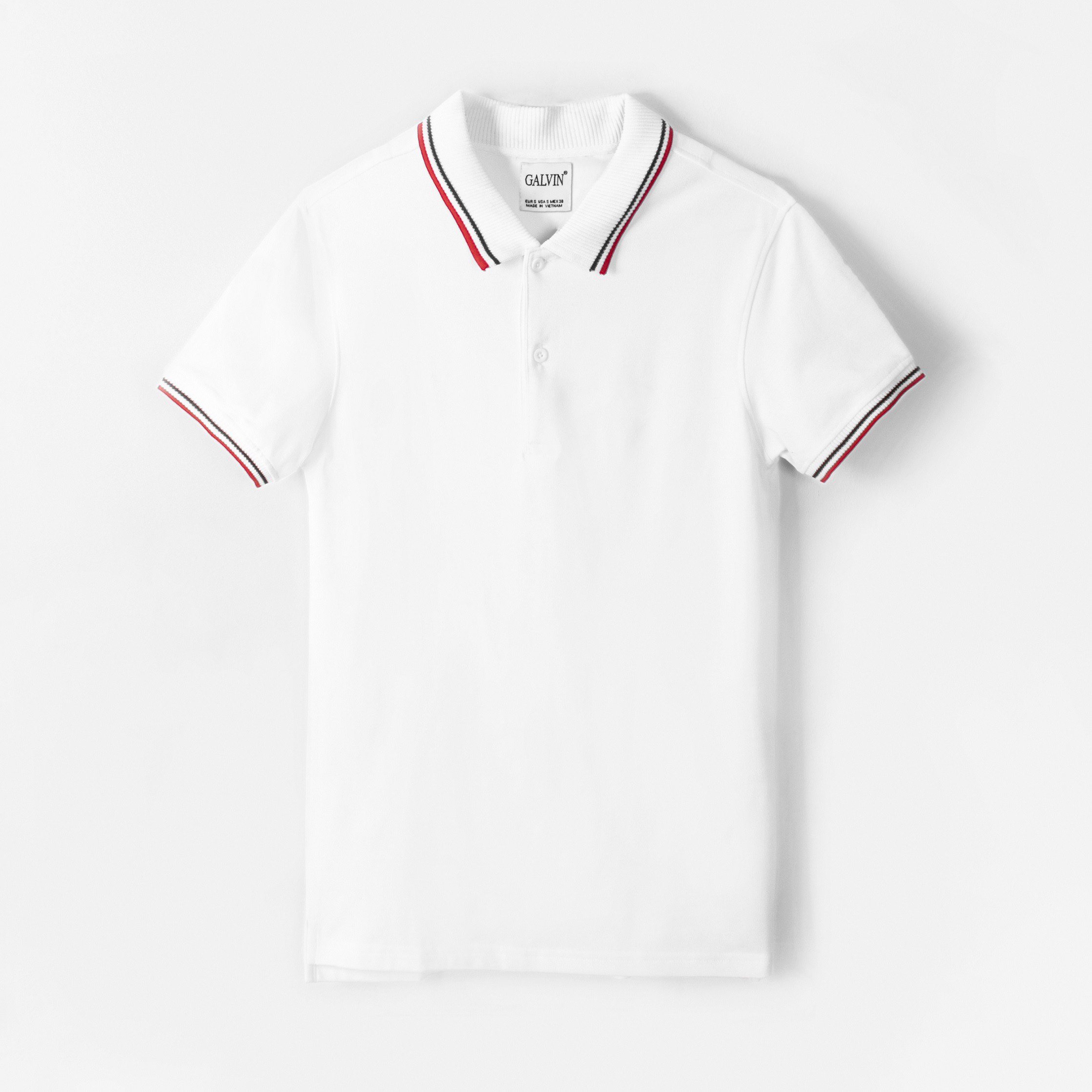 [Mã SKAMSALE07 giảm 10% TỐI ĐA 100K đơn150K] Áo polo nam Leo Vatino phối viền cổ dệt cotton cá sấu co giãn PLGV49T