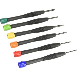 Set 6 tua vít nhỏ nhiều kích cỡ đầu vít làm bằng thép không gỉ và tay cầm làm bằng nhựa cao cấp hàng Nhật nội địa
