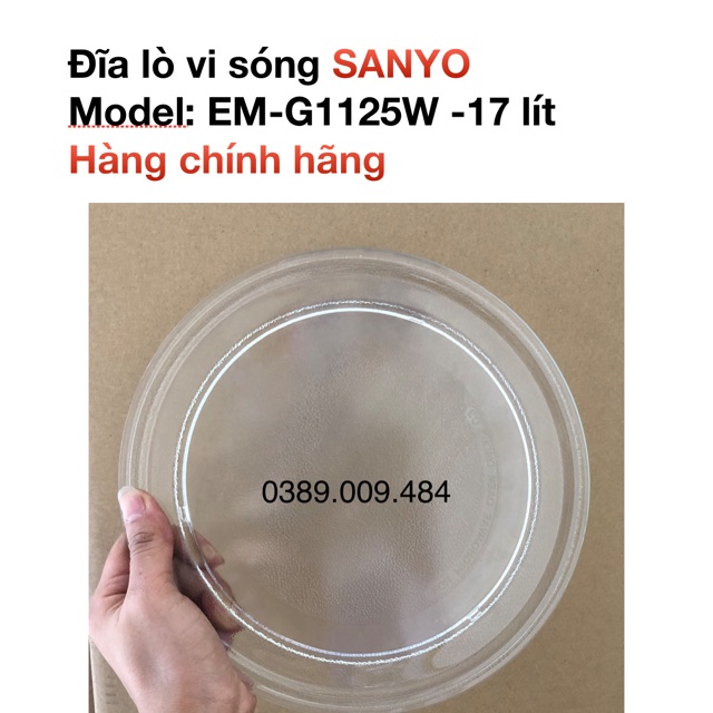 Đĩa lò vi sóng SANYO EM-G1125W (17 lít)