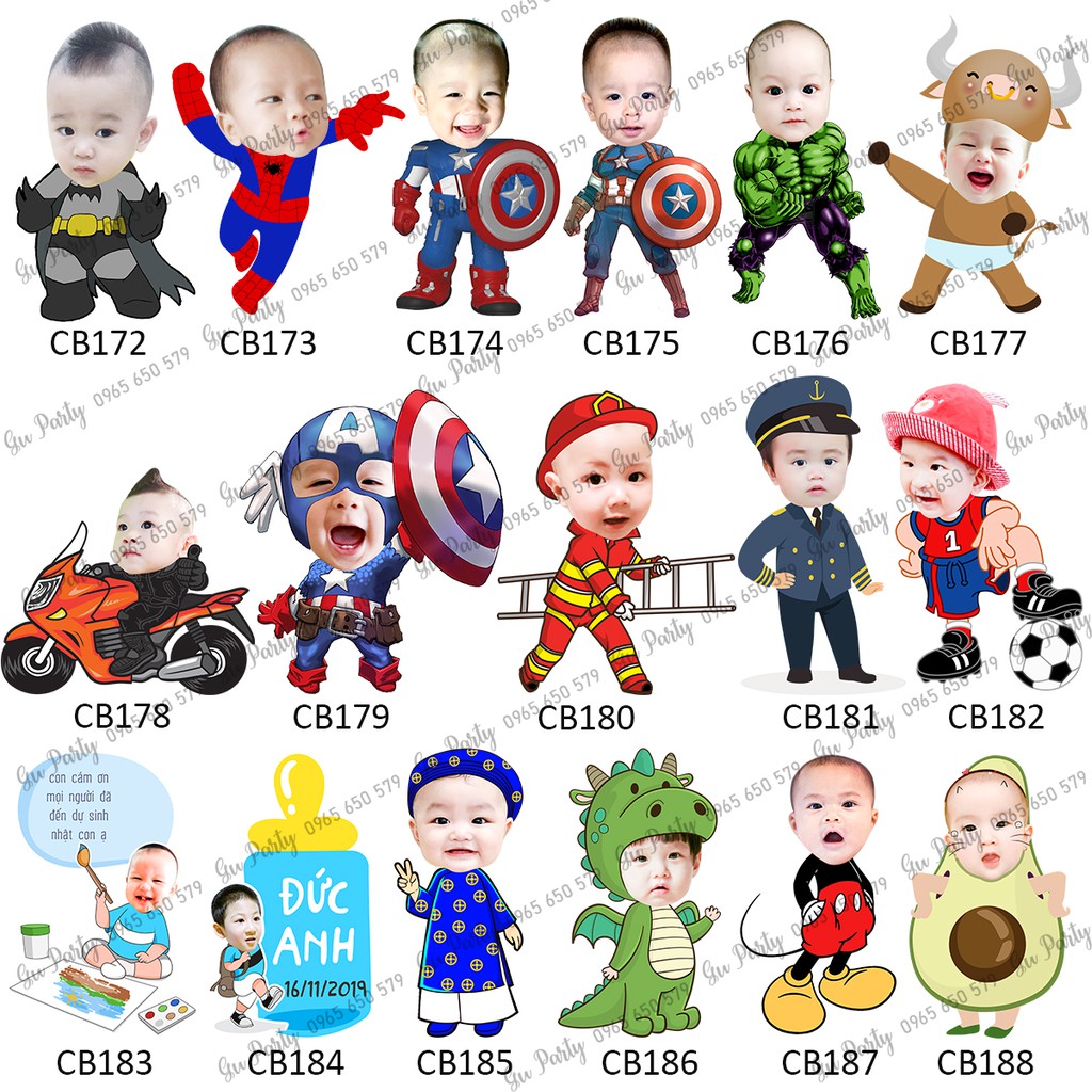 Chibi Thôi Nôi Sinh Nhật Dễ Thương Cho Bé