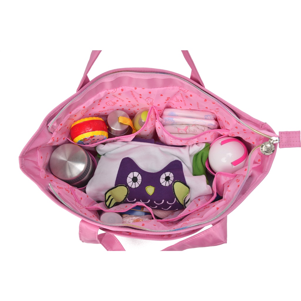 Ag Sanrio Túi Xách Đeo Vai Đa Năng Sức Chứa Lớn In Hình Doremon Hello Kitty Tiện Dụng Thời Trang Cho Mẹ Bỉm Sữa
