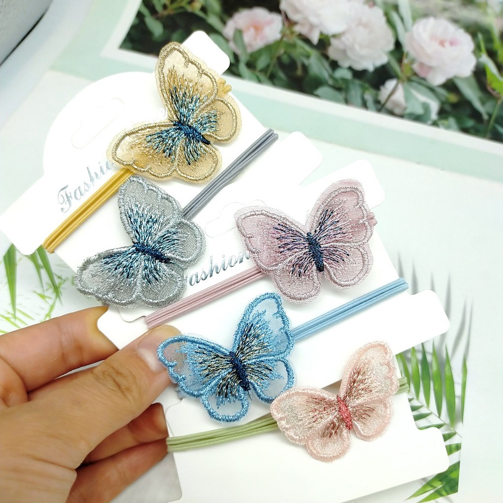Buộc tóc bướm thun hàn quốc phụ kiện thời trang nữ