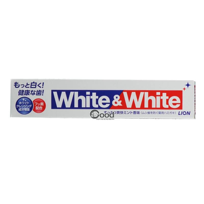 Kem đánh răng White & White Nhật Lion 150g 2023