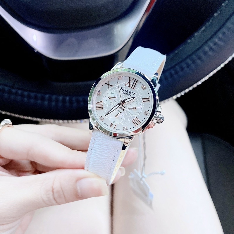 Đồng hồ sheen casio SHE-3511L cao cấp dành cho nữ fullbox chính hãng