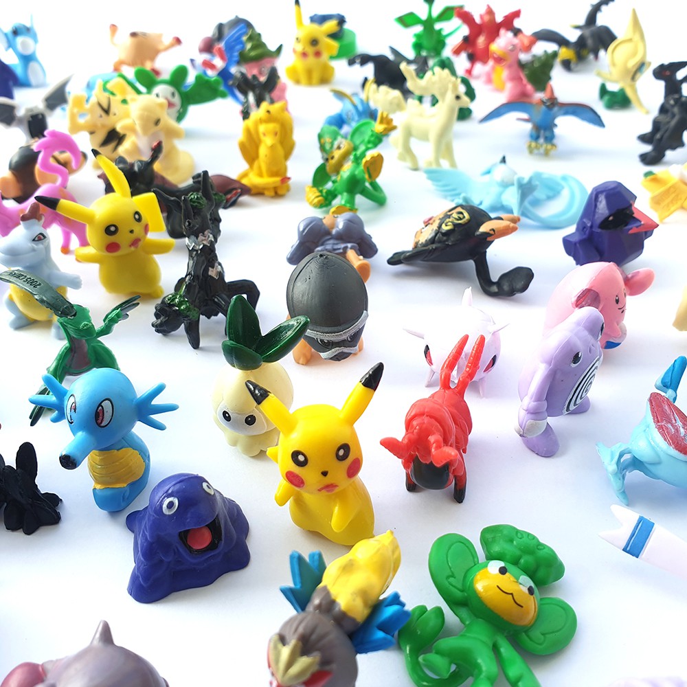 Bộ sưu tập mô hình đồ chơi Pokemon Go 72 Pcs không trùng nhau, anime chibi vui nhộn cho bé nhập vai, trang trí – New4all