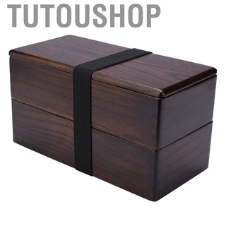 Tutoushop [Hàng Sẵn Có]Hộp Kho Cơm 3 Đục Bằng Gỗ Tự Nhiên