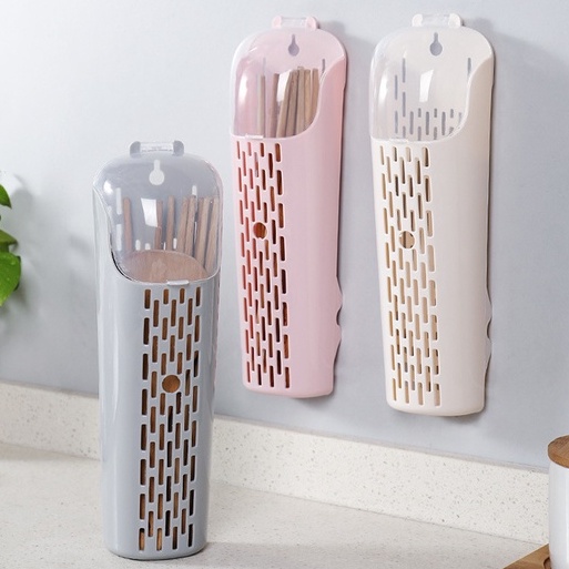 Ống đựng đũa dán tường có nắp