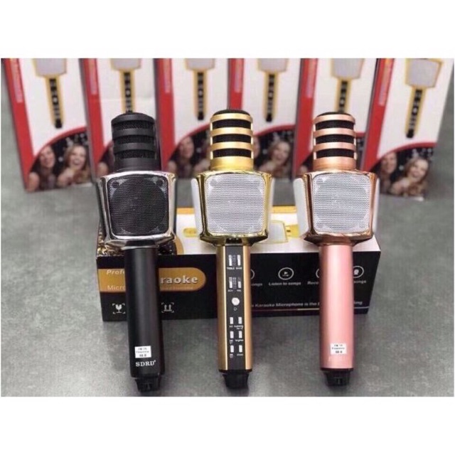 Micro Karaoke Bluetooth Kiêm Loa Không Dây SD-17