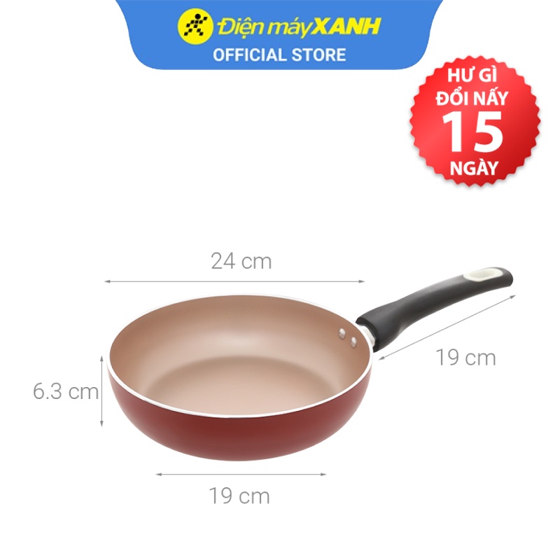 Chảo nhôm chống dính đáy từ 24 cm ĐMX CSE