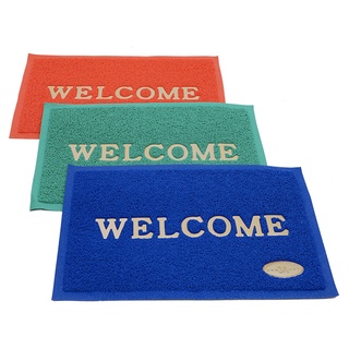 Thảm nhựa welcome cao cấp 40x60cm - hảm nhựa chùi chân welcome 3a chống trơn trượt sang trọng bền đẹp