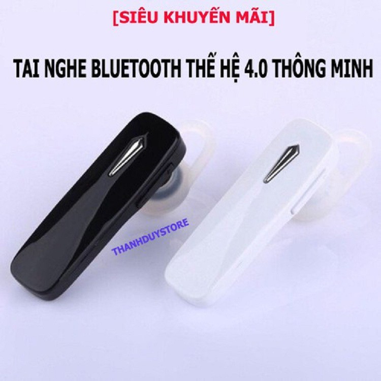 Tai Nghe Bluetooth Nhét Tai Không Dây Nhập Khẩu Hàn Quốc Dùng Cho Mọi Loại Điện Thoại