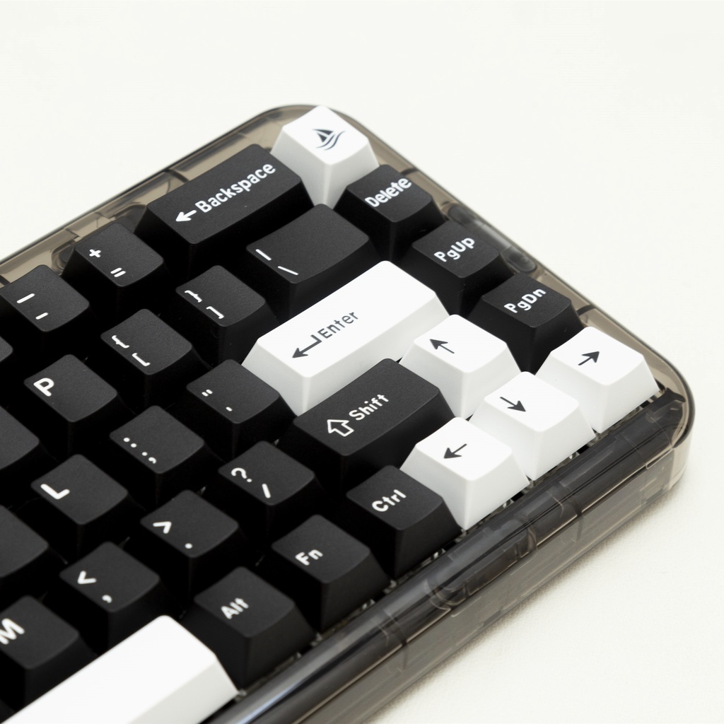 GMK Clone WOB Keycap Set Doubleshot Cherry Profile Bộ 173 Nút Bàn Phím Màu Đen Thay Thế Cho NZ CIY 68 84 87 980