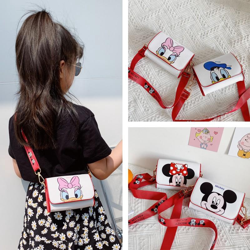 Túi đeo vai họa tiết hoạt hình dễ thương phong cách Hàn Quốc thời trang cho bé gái