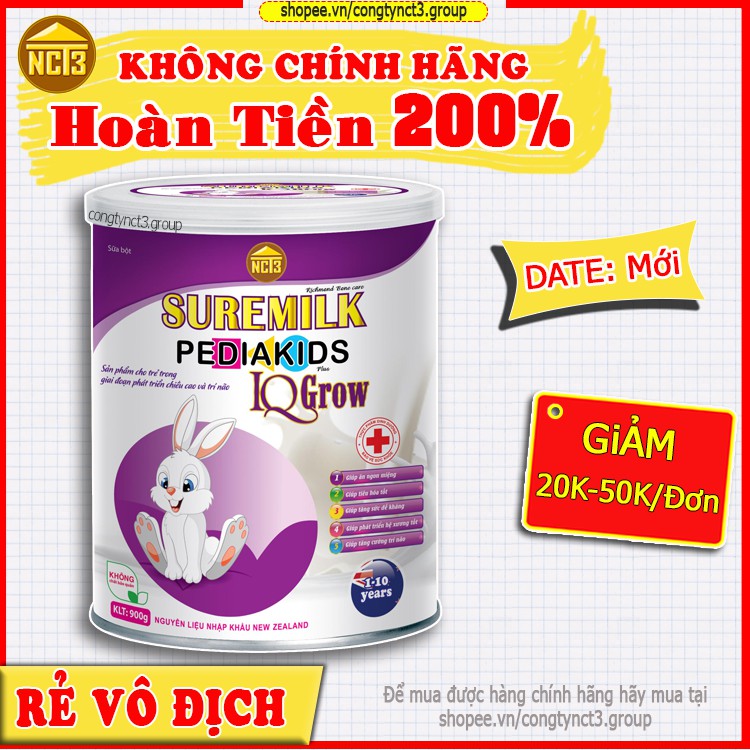 (Rẻvôđịch)  Sữa Cho Trẻ Biếng Ăn 1-10 Tuổi (900g) ( Hàng chính hãng công ty NCT3 ) .