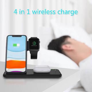 Đế Sạc Không Dây Đa Năng 4 Trong 1 Q20 15w Cho Iwatch Huawei Samsung