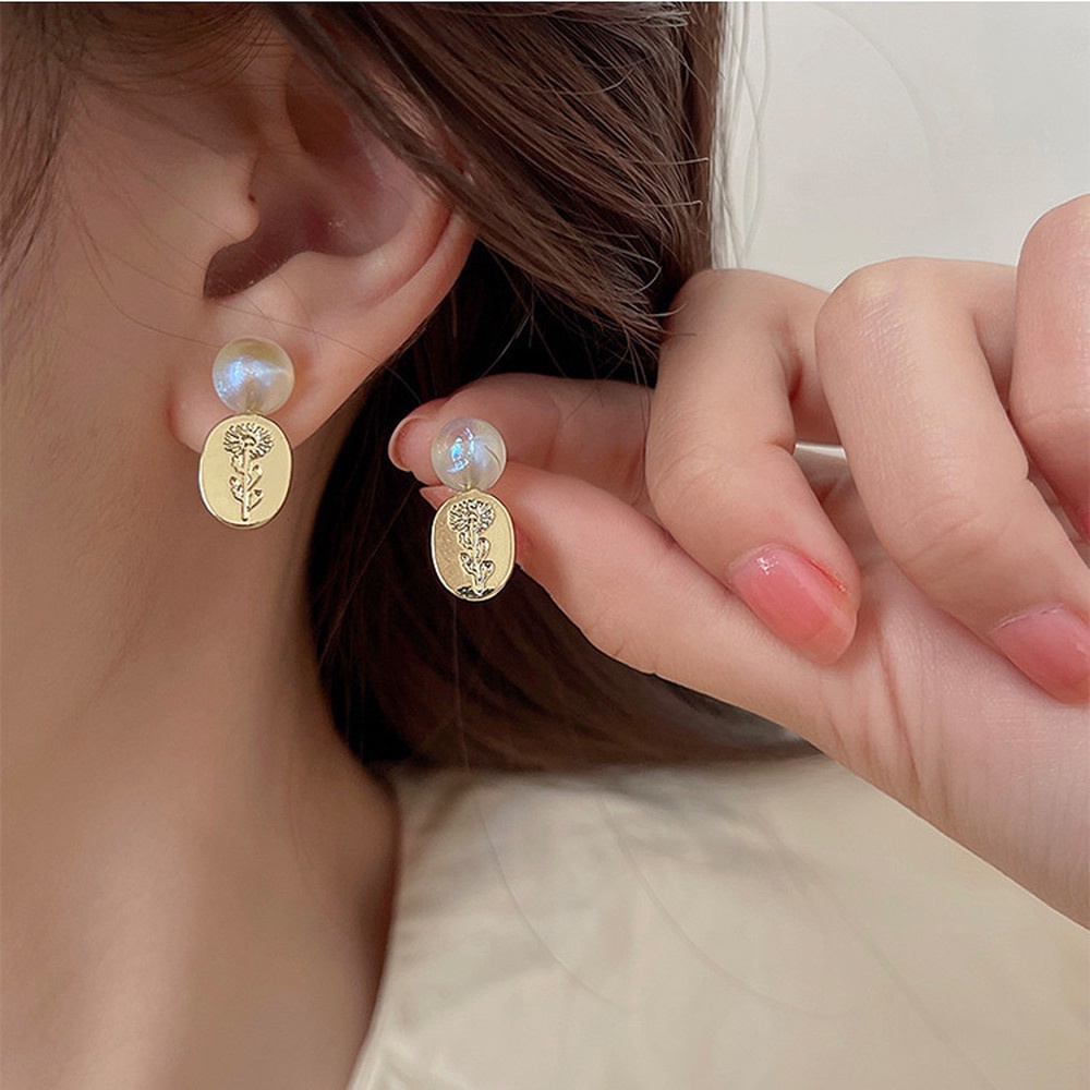 Đôi Khuyên Tai HạT NgọC Trai ThờI Trang Cho Nữ