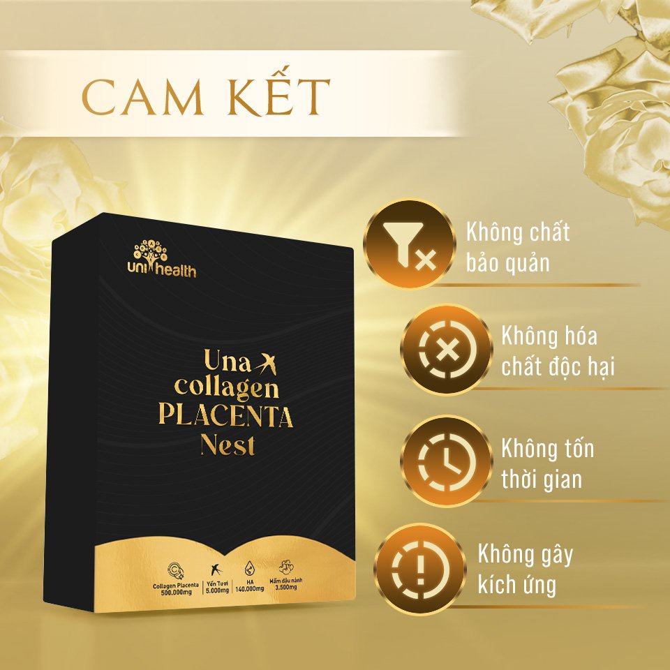 Collagen Dạng Uống Una Collagen Nest CICI THƯỢNG ĐỈNH YẾN Giúp Da Săn Chắc, Cân Bằng Nội Tiết Hộp 28 Gói x 10ml