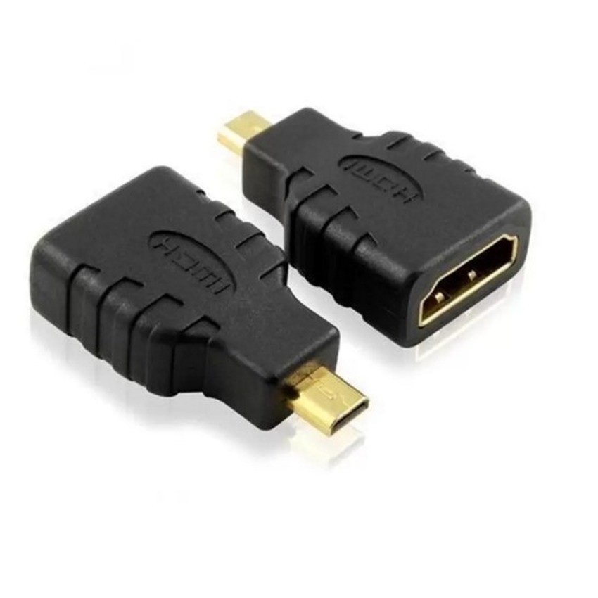 [Mã ELHACE giảm 4% đơn 300K] Đầu Chuyển cổng Micro HDMI sang HDMI - Micro HDMI to HDMI - Màu đen