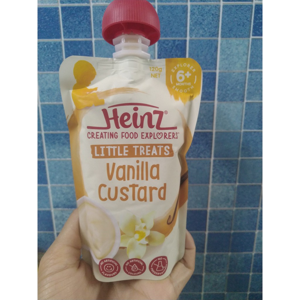 Gói 120gr Váng sữa Heinz Úc vị vani/Xoài/Chuối/dâu