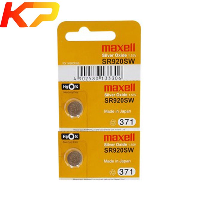 2 pin đồng hồ sr920sw sr920 371 maxell chính hãng.