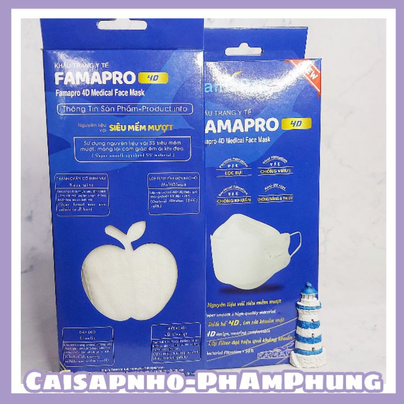 Hộp 10 cái khẩu trắng 4D công nghệ Hàn Quốc, hạn chế lem son, dễ thở khi sử dụng lâu | BigBuy360 - bigbuy360.vn