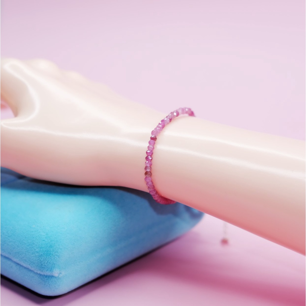 Vòng tay tourmaline hồng xinh xắn THIÊN NHIÊN UPCARA