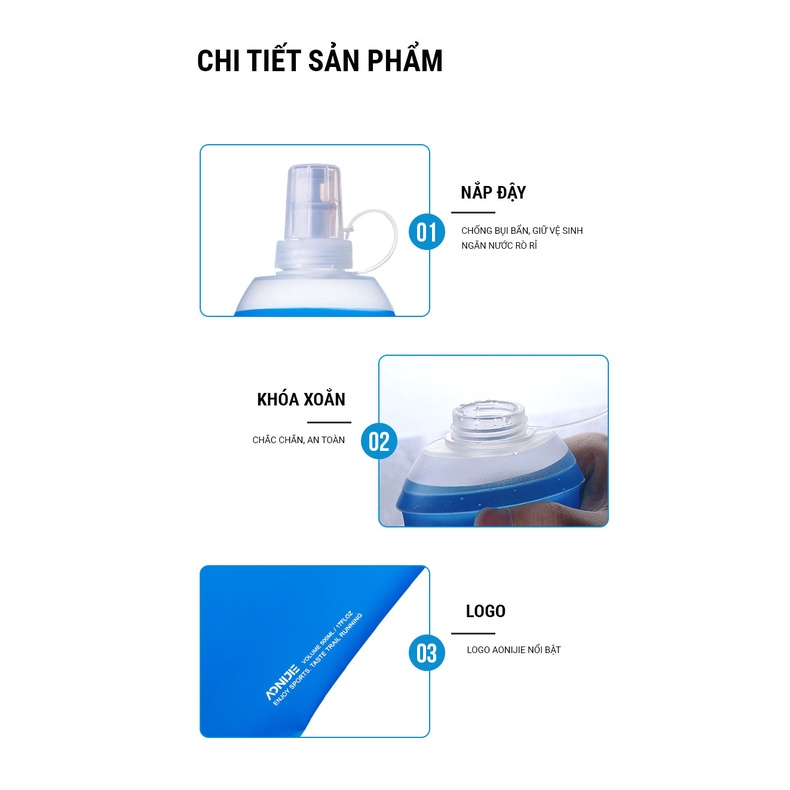 Bình nước dẻo Aonijie Soft Flask SD28 (500ml)