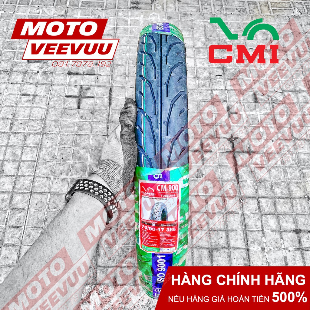 Vỏ lốp xe máy Camel CRV Cheetah 70/90-17 TL 900 Gai Dunlop (Lốp không ruột)