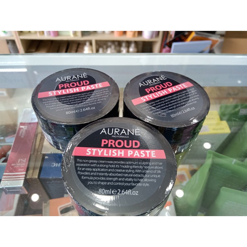 Sáp Vuốt Tóc Aurane Proud Stylish Paste Đỏ 80ml -  Tạo Kiểu Tóc