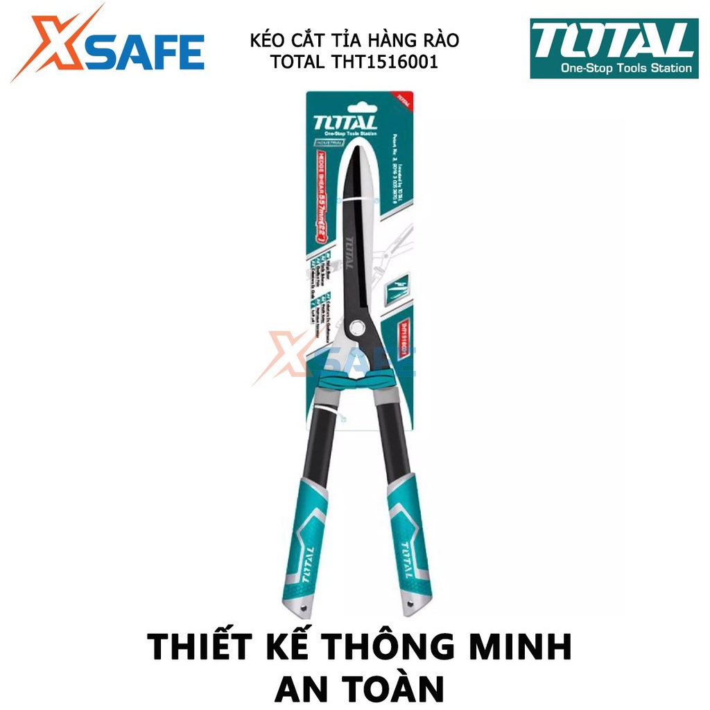 Kéo cắt tỉa hàng rào TOTAL THT1516001 | dụng cụ cắt cây kiểng, kích thước 22 inch, Chất liệu thép không gỉ - CHÍNH HÃNG