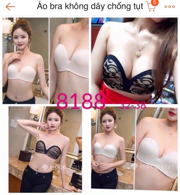 [SIÊU PHẨM 102] ÁO BRA KHÔNG DÂY CHỐNG TỤT ĐẸP SỐ 1