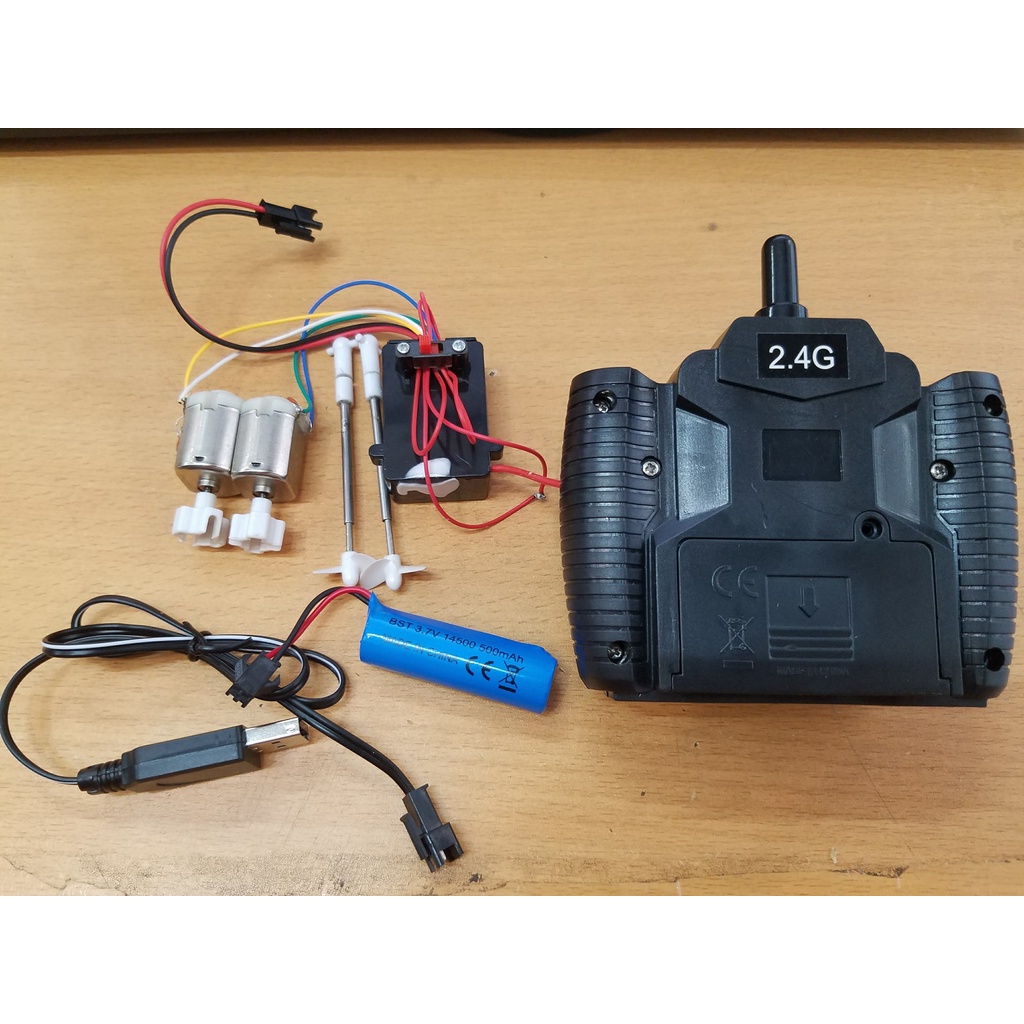 Xuongpinoto Combo đầy đủ chế tạo tàu điều khiển từ xa mini sóng 2.4ghz,hàng mới 100%