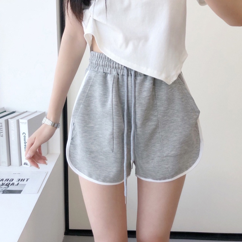 Quần đùi nữ bo viền Icotton  Quần short nữ thể thao cotton da cá cao cấp, mềm mại, thoáng mát